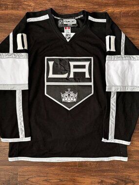 REEBOK LOS ANGELES KINGS ANZE KOPITAR JERSEY BLACK - 50 (LARGE)